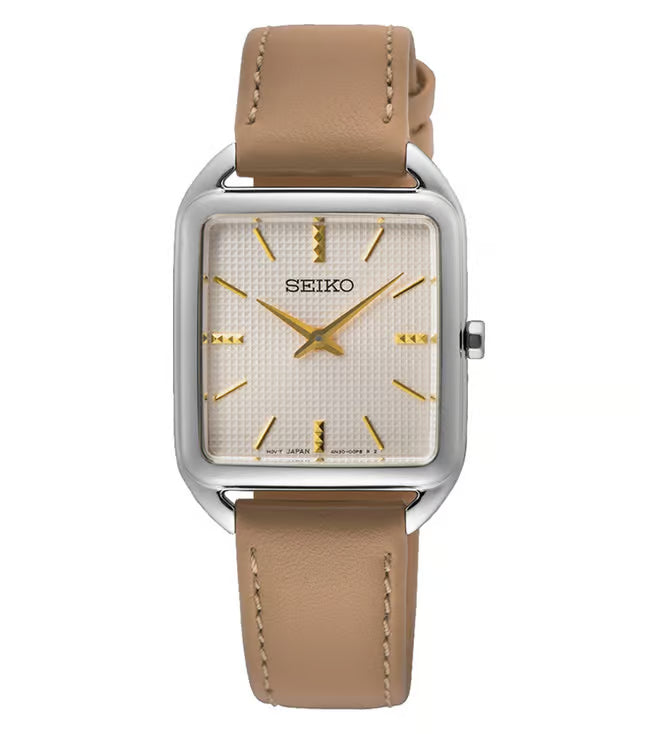 Seiko Essentials/Classique Quartz, Leather Strap - SWR089P1