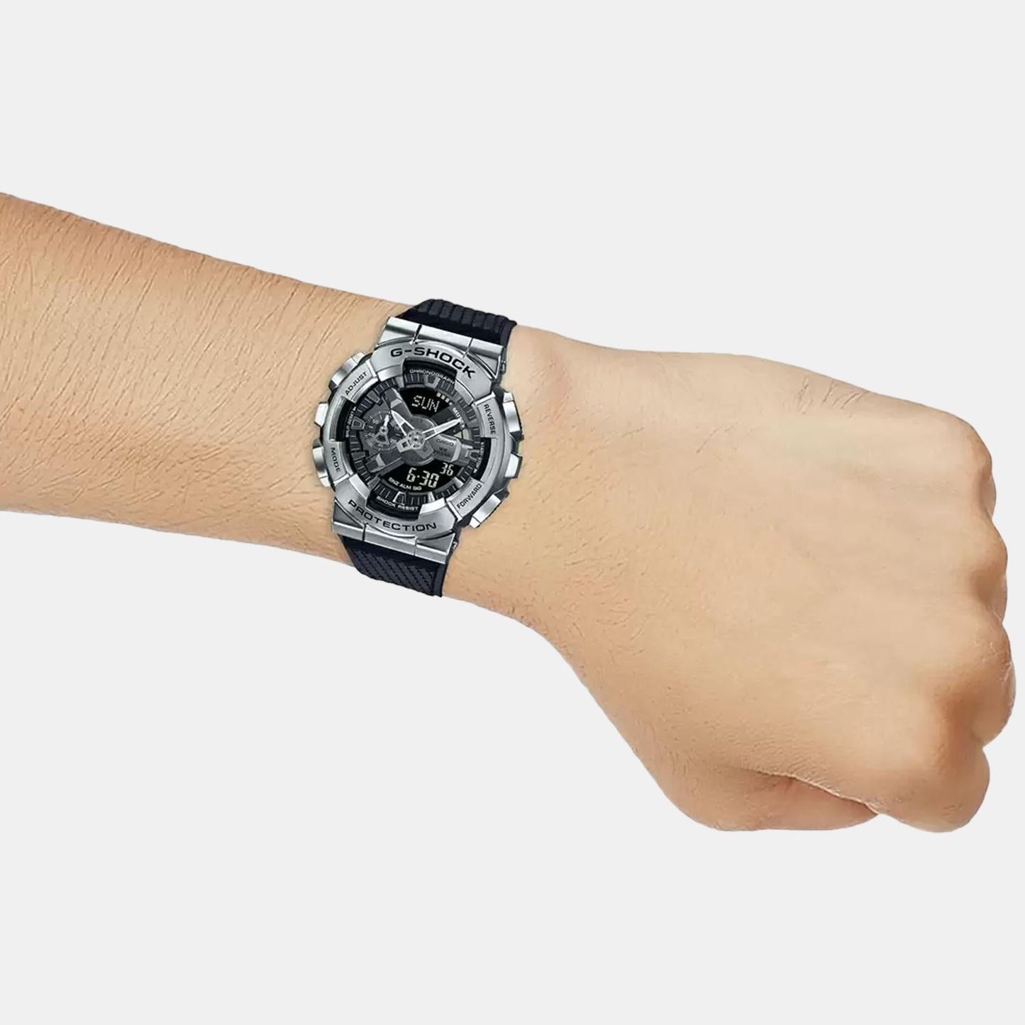 G-Shock Men Quartz Silver Dial Analog-Digital Resin Watch G1051