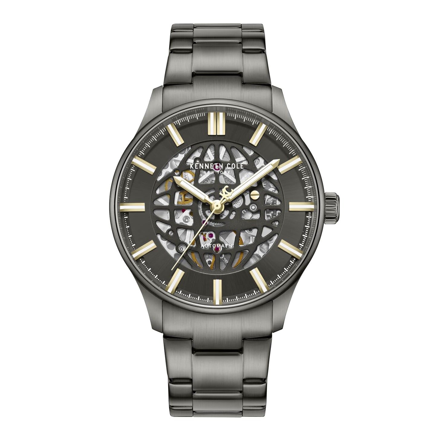 Kenneth Cole Automatic Analog Black Dial Green Stainless Steel Strap Watch for Men KCWGY0089004MNW