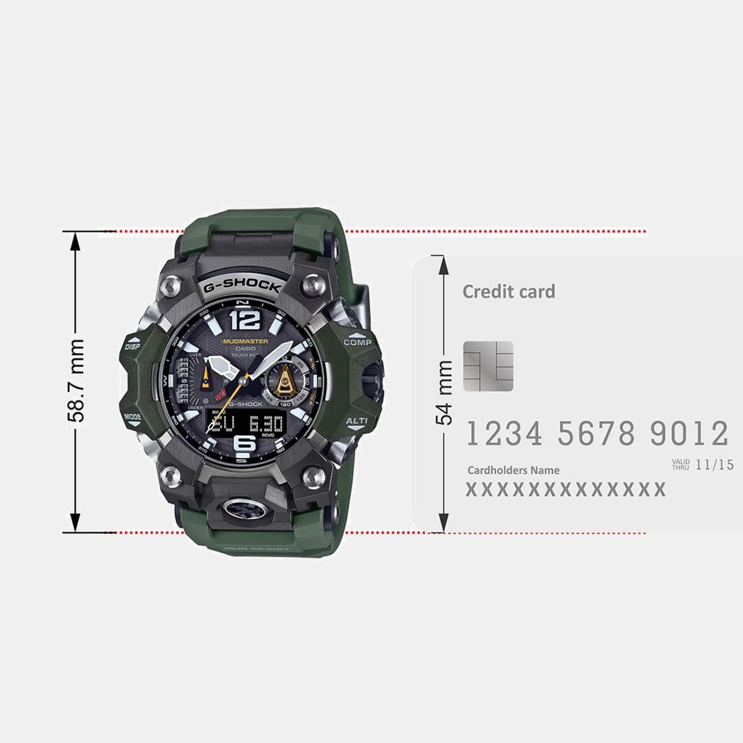 G-Shock Men Solar Black Dial Analog-Digital Resin Watch G1472