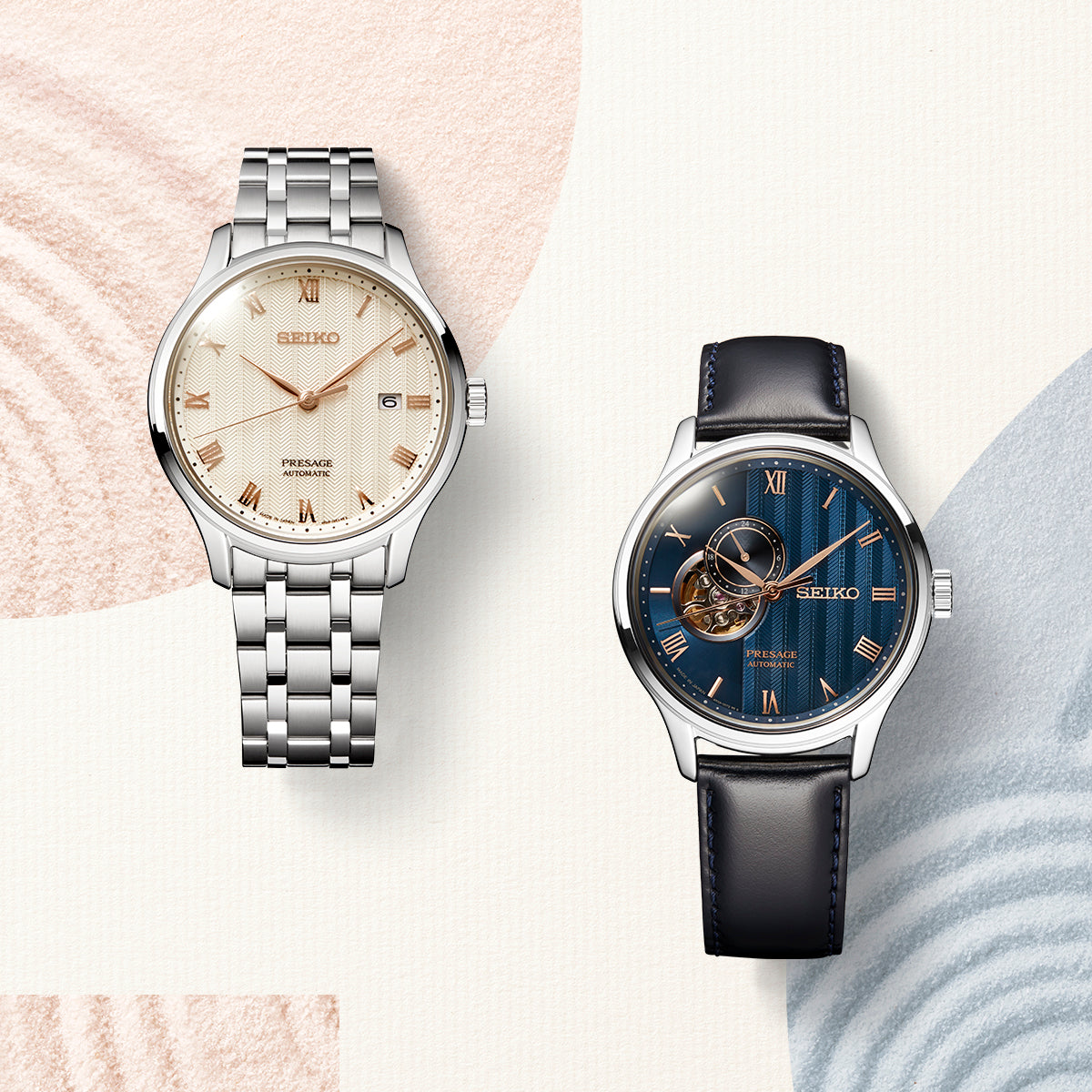 Seiko Presage "Zen Garden - Sakura by Night" Open-Heart Automatic - SSA421J1