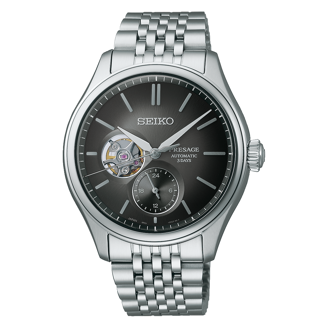 Seiko Presage Classic Series "Sumi-iro" Open Heart Automatic - SPB471J1