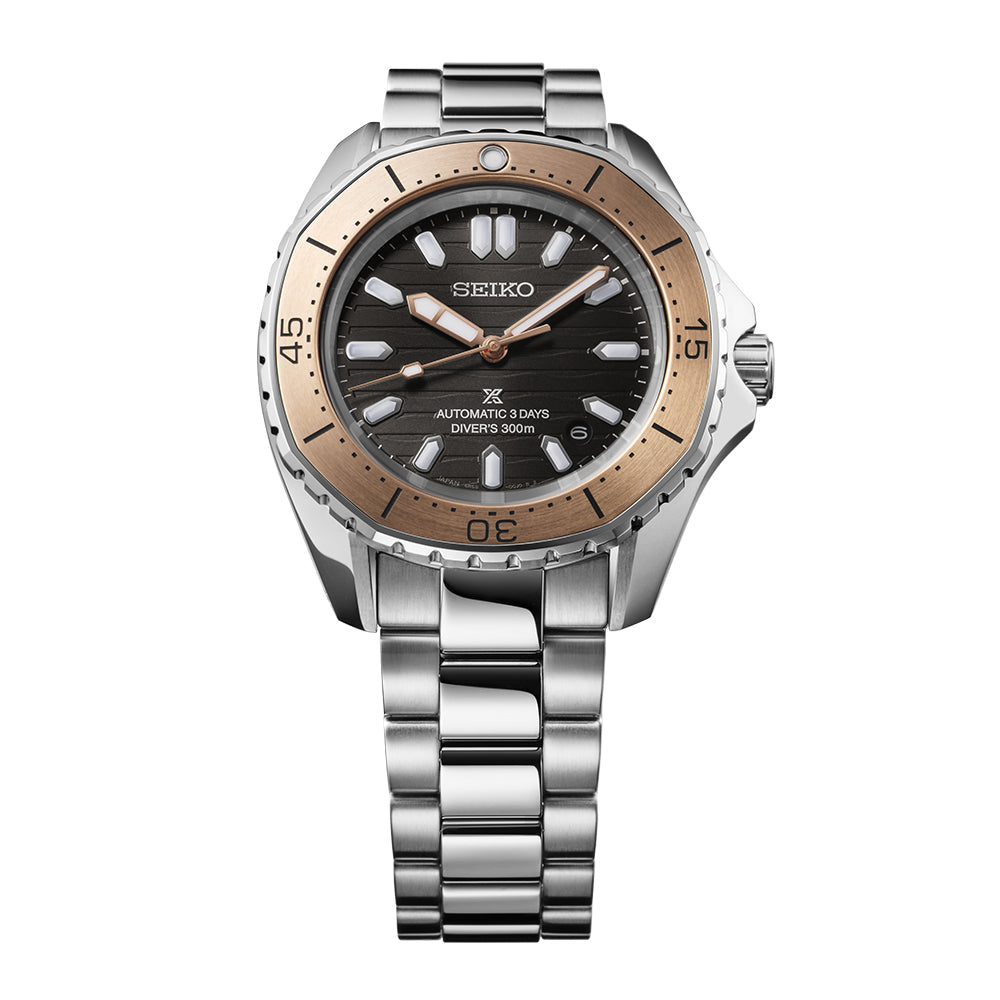Seiko Prospex Diver's Watch - Polygonal in Ocean grey & bronze tone - SPB485J1