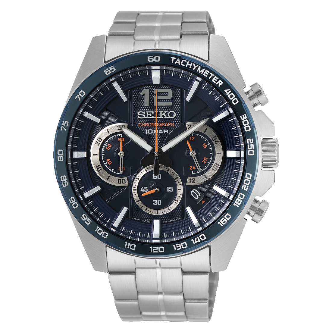 Seiko Chronograph Quartz, Blue Dial - SSB345P1