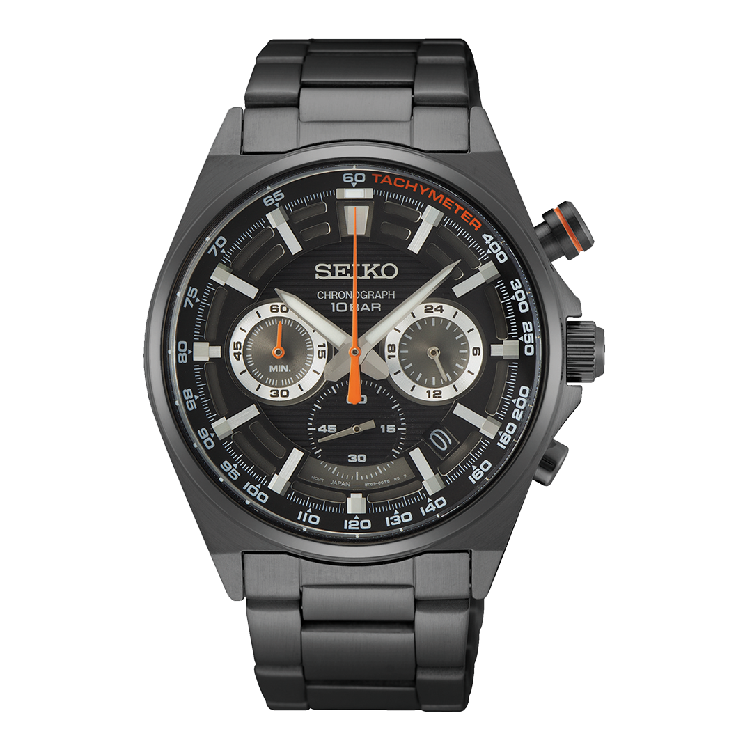 Seiko Core/Essentials Chronograph Quartz, Black Dial - SSB399P1