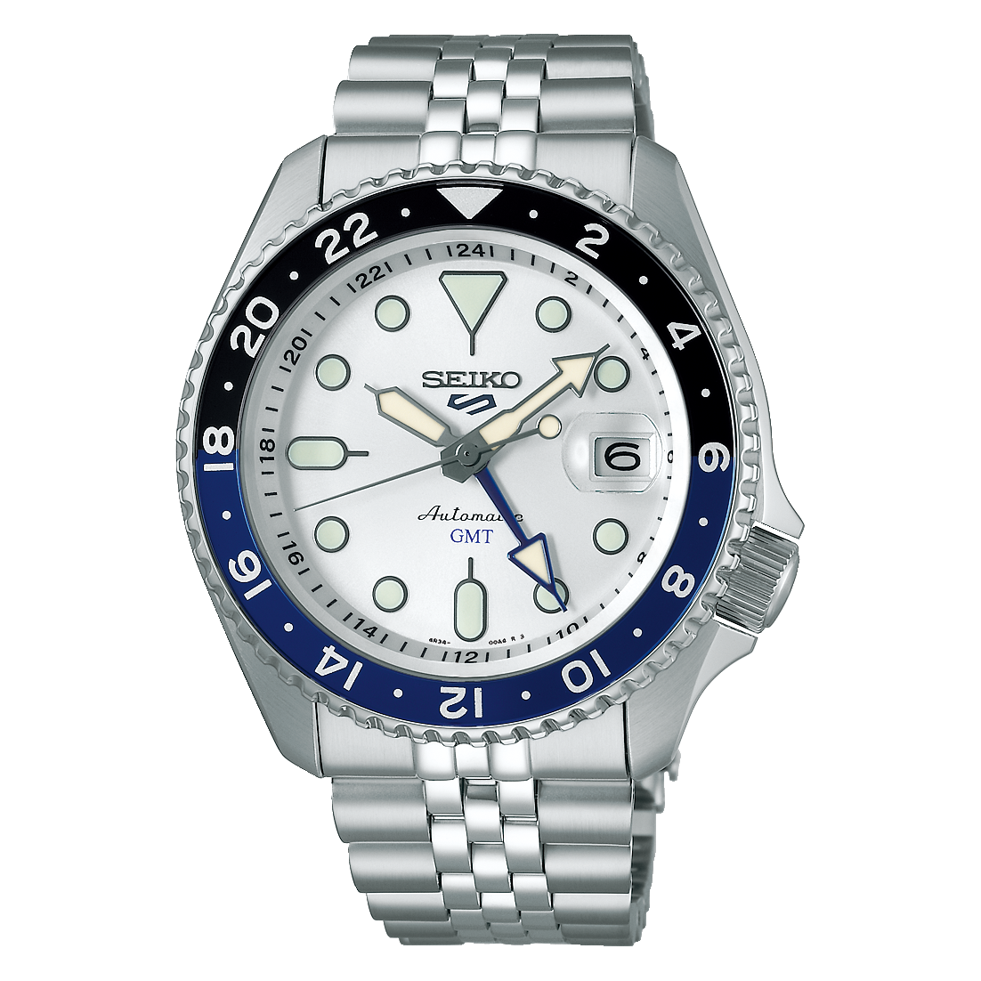 Seiko 5 Sports SKX GMT Sky Blue, Silver Cloud - SSK033K1