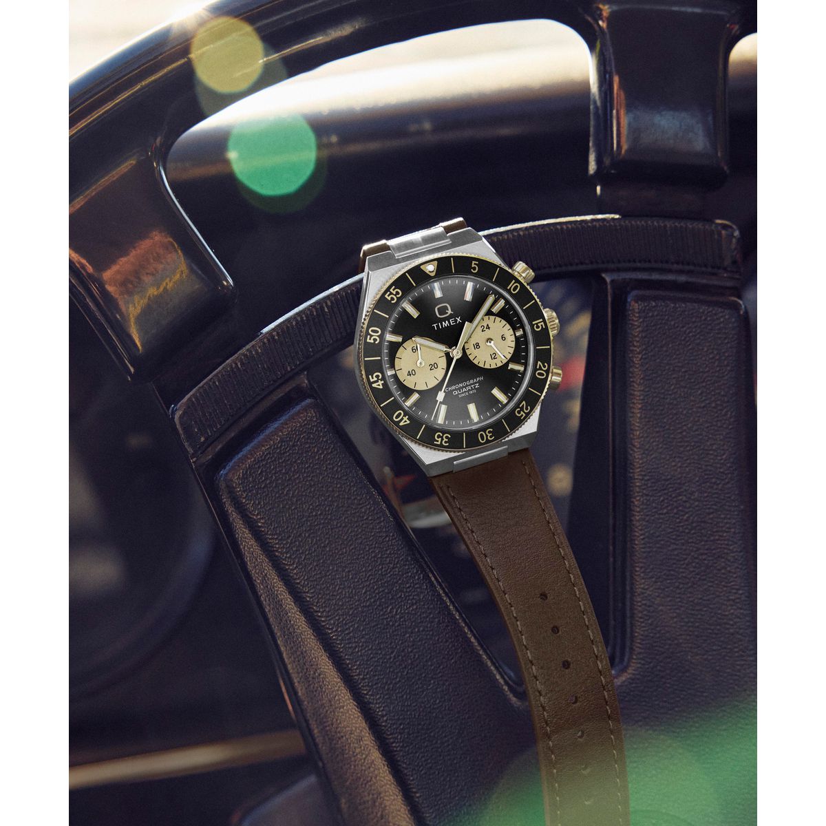Timex Q Round 40mm Black Dial Analog Men Watch - TW2Y56000UJ
