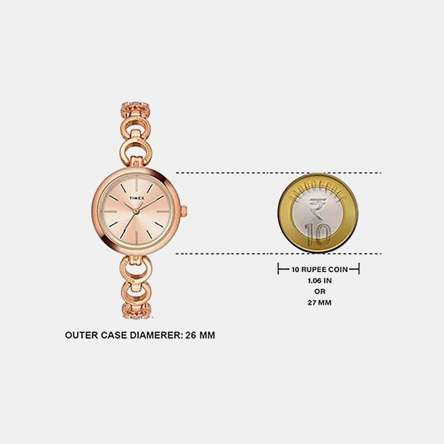 Trendline Women Quartz Dial Analog Brass Watch TWEL11434