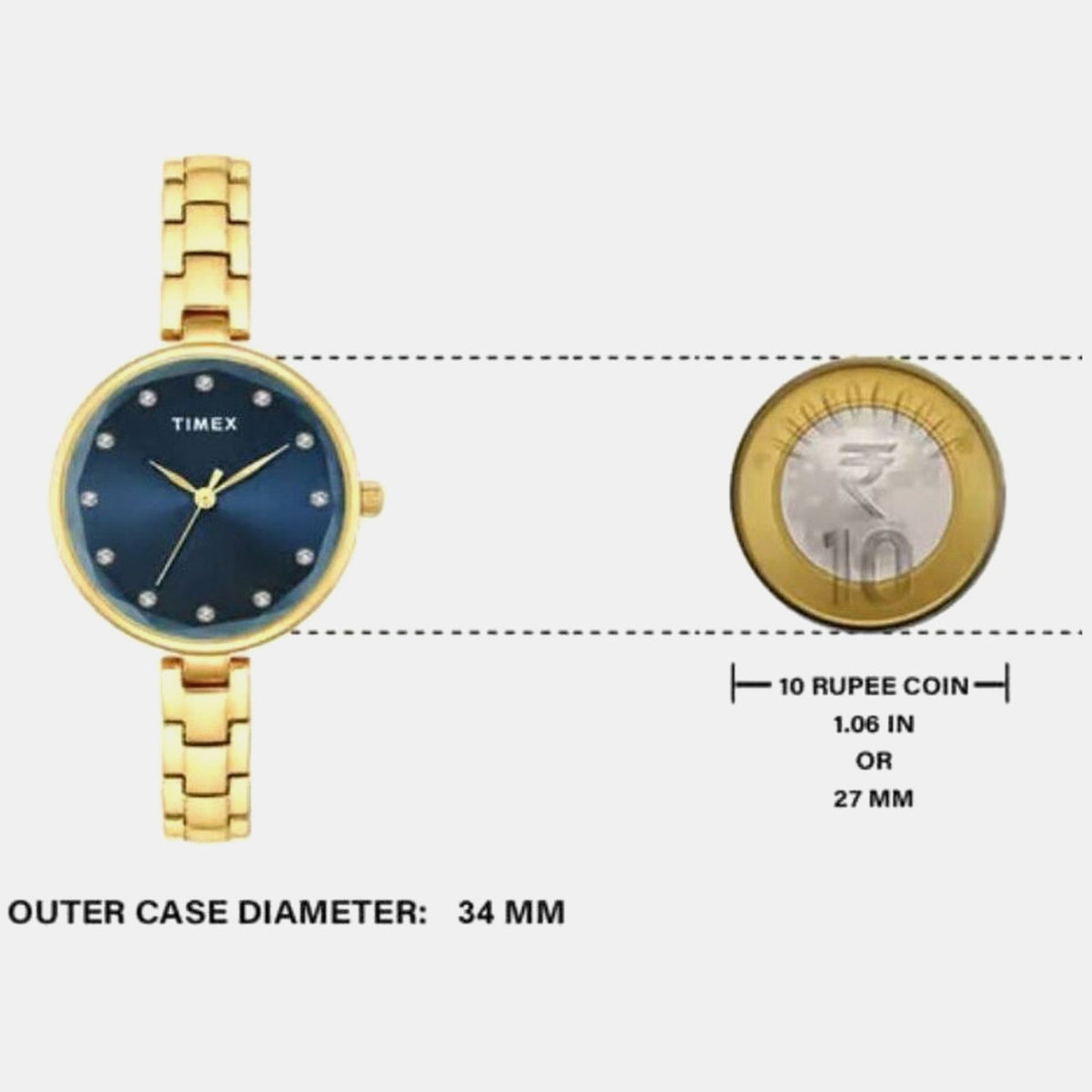 Trendline Women Quartz Dial Analog Brass Watch TWEL21701