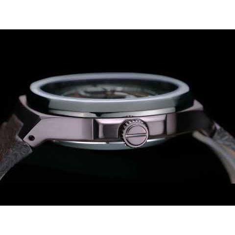Kenneth Cole Automatic Grey Dial Brown Leather Strap Watch for Men-Ntkcwge2233103mn