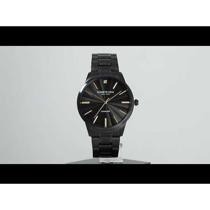 Kenneth Cole Black Dial Stainless Steel Strap Watch for Men-Ntkcwgg2122902mn