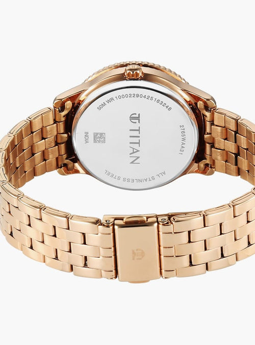 TITAN Purple Sports Fashion Stainless Steel Multifunction Watch - 2765WM01