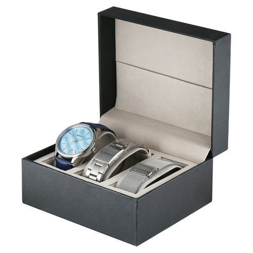 Titan Classique Palette of Time Analog with Blue Dial Interchangeable Straps Watch with for Men - NU10033SL01