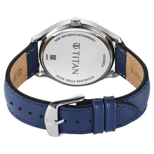 Titan Classique Palette of Time Analog with Blue Dial Interchangeable Straps Watch with for Men - NU10033SL01