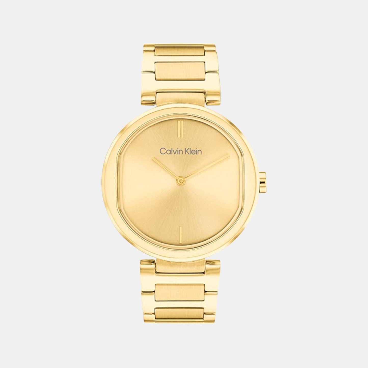 Ck Sensation Women Quartz Champagne Dial Analog Stainless Steel Watch 25200252