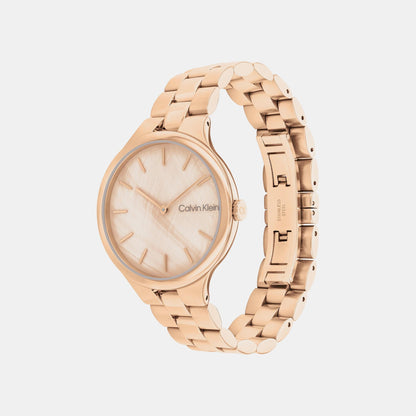 Linked Women Quartz Mother Of Pearl Dial Analog Stainless Steel Watch 25200427