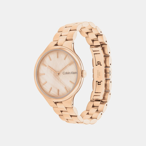 Linked Women Quartz Mother Of Pearl Dial Analog Stainless Steel Watch 25200427
