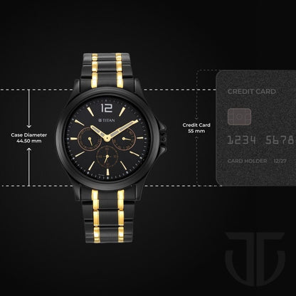 TITAN BLACK & GOLD NT1698KM02