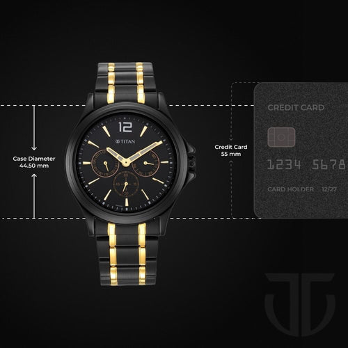 TITAN BLACK & GOLD NT1698KM02