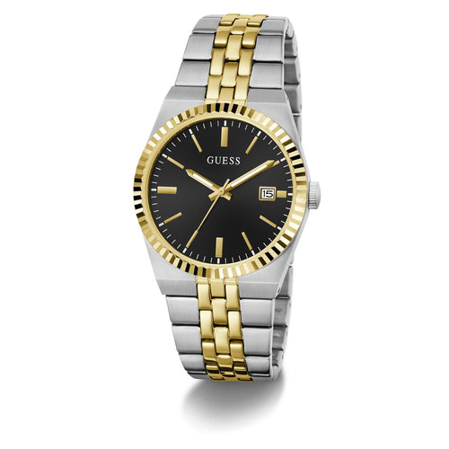 Guess Round 39mm Black Dial Analog Men Watch - GW1153G7