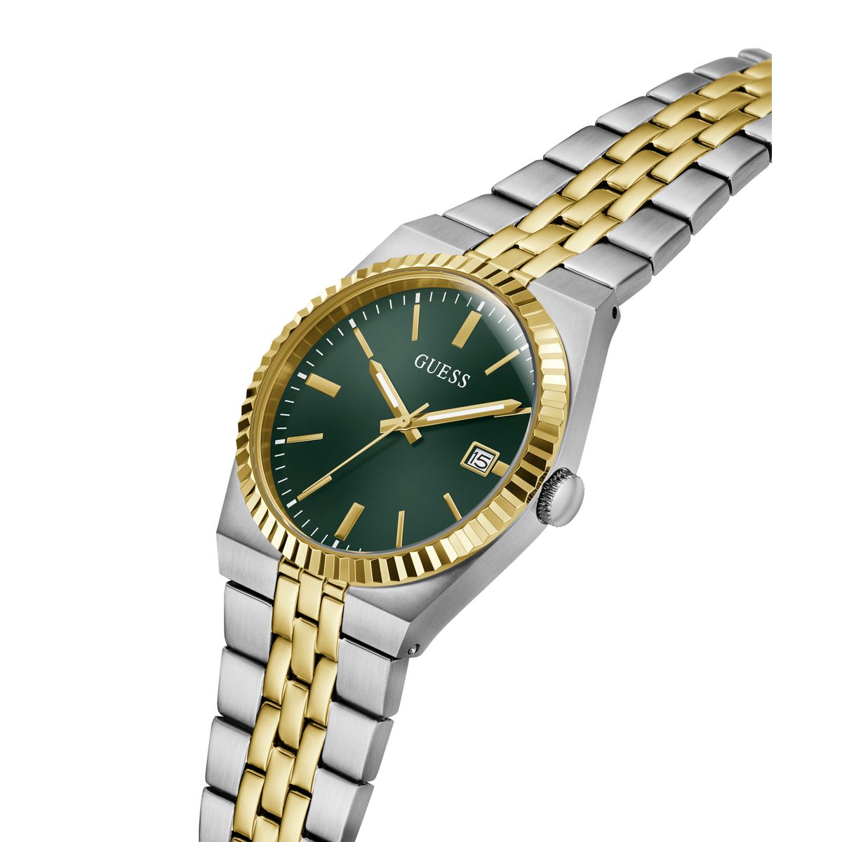Guess Round 39mm Green Dial Analog Men Watch - GW1153G4