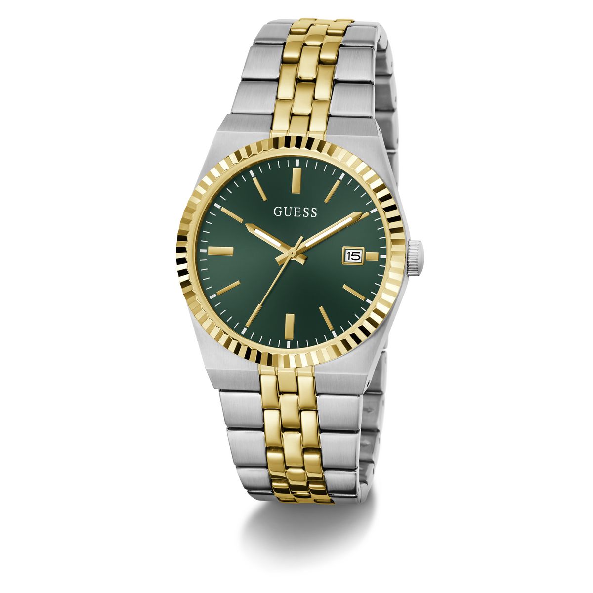 Guess Round 39mm Green Dial Analog Men Watch - GW1153G4