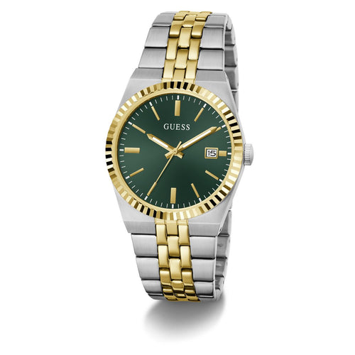 Guess Round 39mm Green Dial Analog Men Watch - GW1153G4