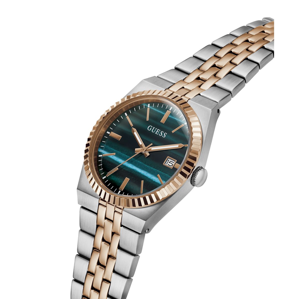 Guess Round 39mm Green Dial Analog Men Watch - GW1129G6