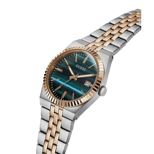 Guess Round 39mm Green Dial Analog Men Watch - GW1129G6