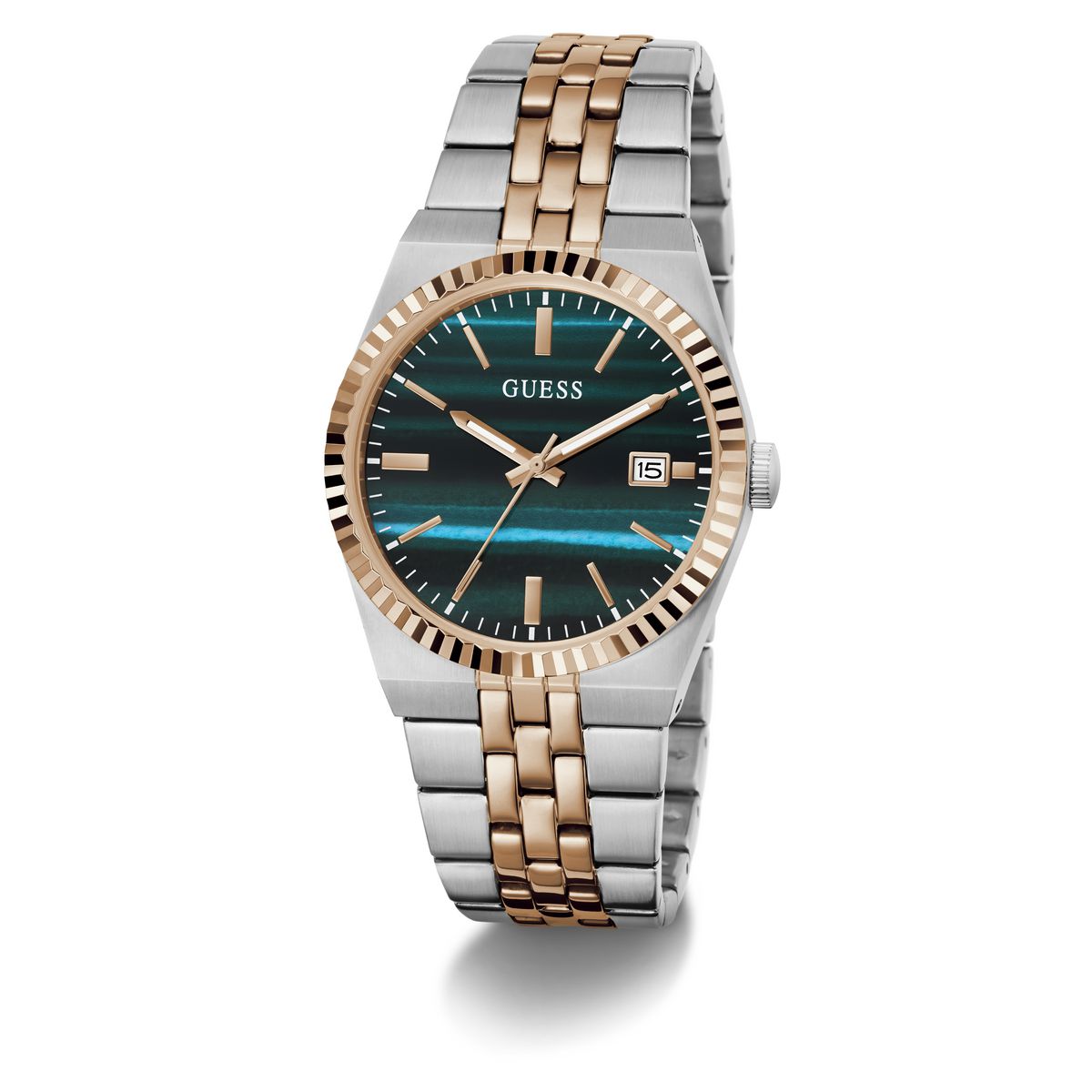 Guess Round 39mm Green Dial Analog Men Watch - GW1129G6