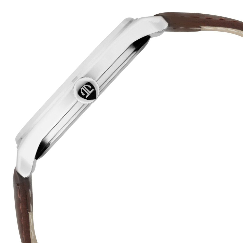 Titan Men's Classic Watch: Gradient Dial & Sleek Markings with Leather Strap - NR1802SL13