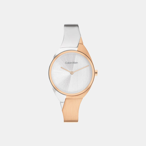 Charming Women Quartz Silver Dial Analog Stainless Steel Watch 25200237
