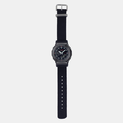 G-Shock Men Quartz Black Dial Analog-Digital Fabric Watch G1373