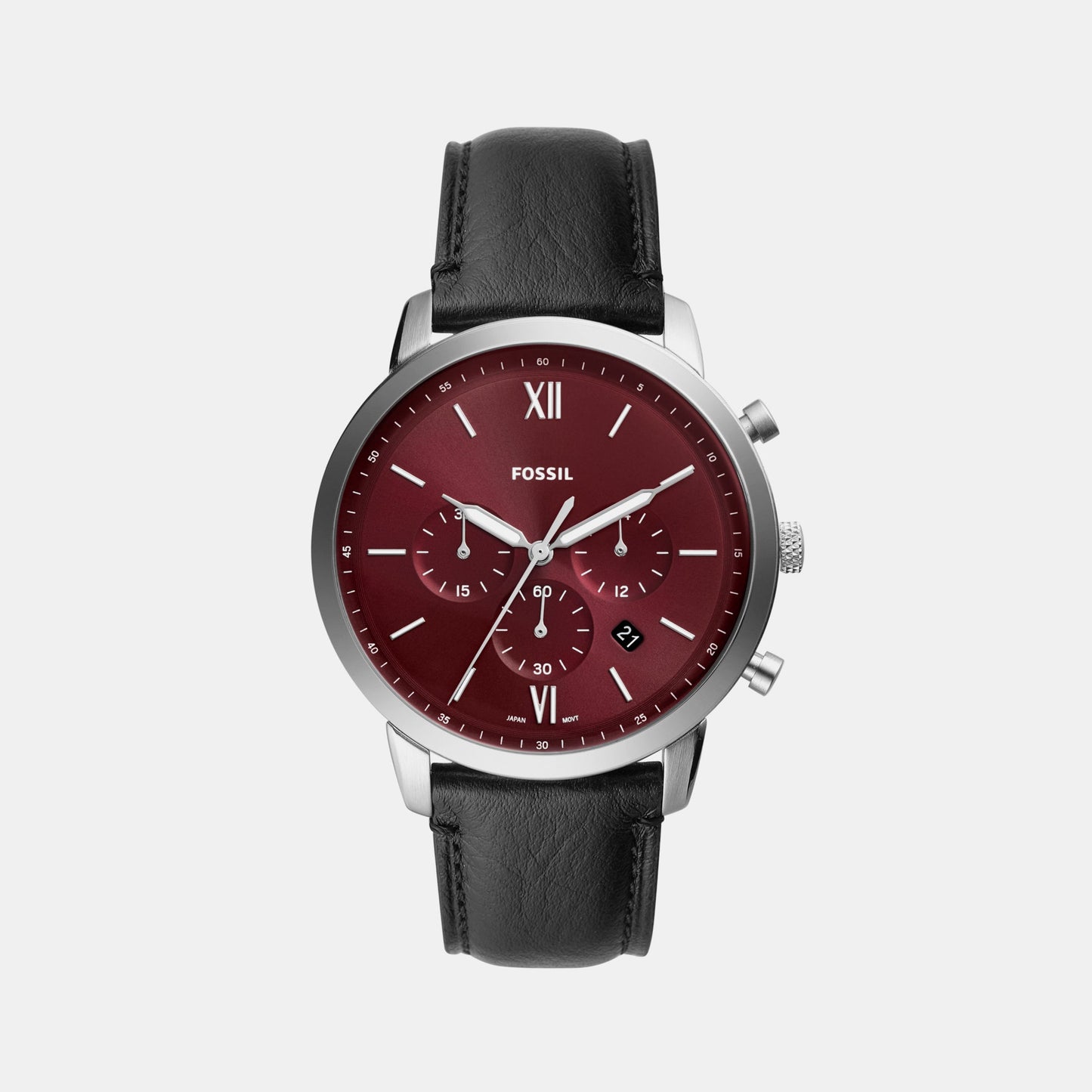 Neutra Men Quartz Red Dial Chronograph Leather Watch FS6016