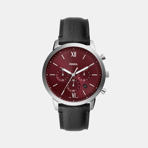 Neutra Men Quartz Red Dial Chronograph Leather Watch FS6016