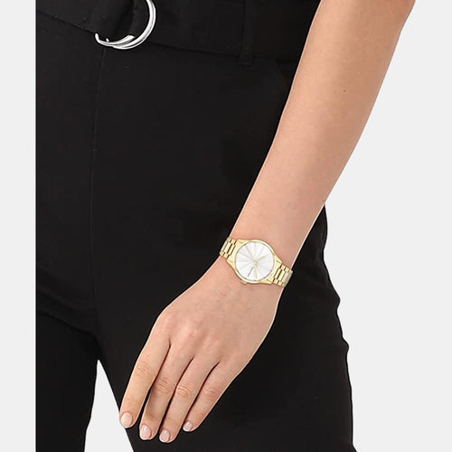 Ck Burst Unisex Quartz Silver Dial Analog Stainless Steel Watch 25200232