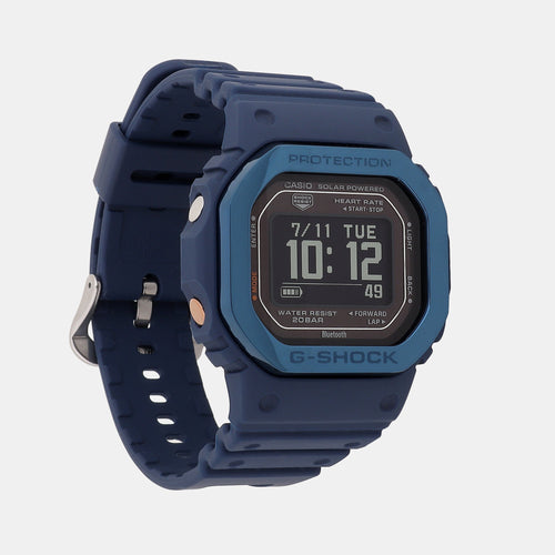 G-Shock Men Solar Blue Dial Digital Resin Watch G1407