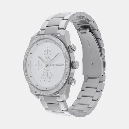 Impact Men Quartz Silver Dial Chronograph Stainless Steel Watch 25200356