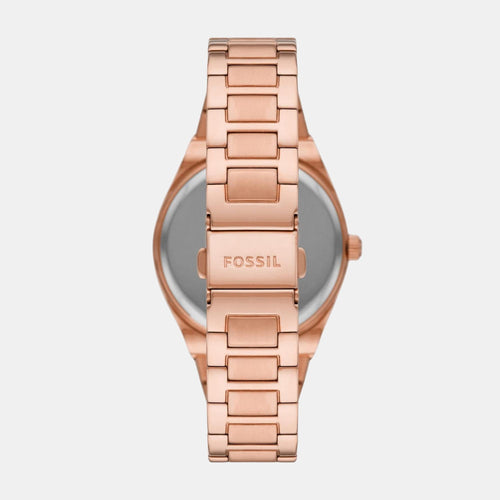 Scarlette Women Quartz Rose Gold Dial Analog Stainless Steel Watch ES5258