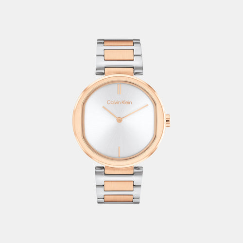 Ck Sensation Women Quartz Silver Dial Analog Stainless Steel Watch 25200251
