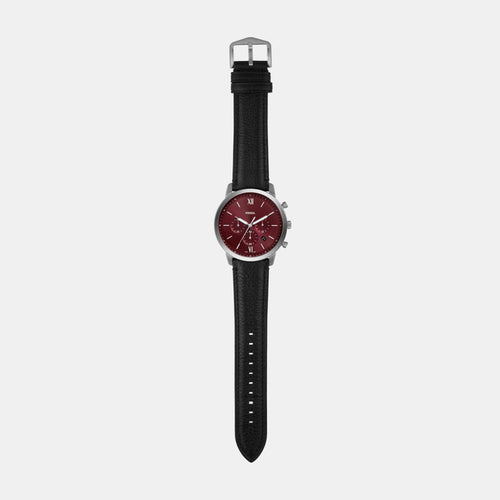 Neutra Men Quartz Red Dial Chronograph Leather Watch FS6016