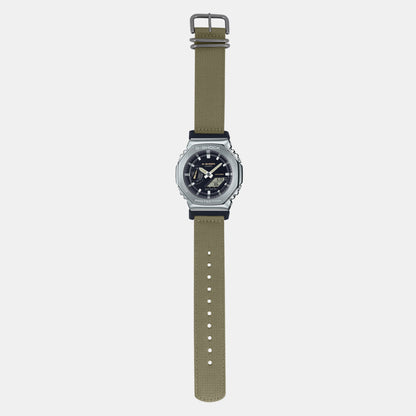 G-Shock Men Quartz Black Dial Analog-Digital Fabric Watch G1372