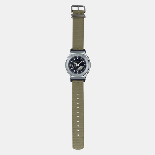 G-Shock Men Quartz Black Dial Analog-Digital Fabric Watch G1372