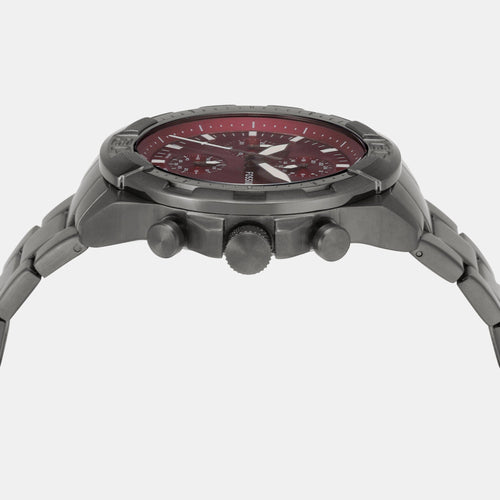 Bronson Men Quartz Grey Dial Chronograph Stainless Steel Watch FS6017