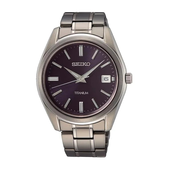 Seiko Classic Titanium Men's Quartz Watch - SUR373P1
