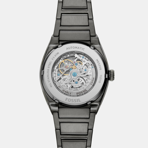 Everett Men Automatic Grey Dial Analog Stainless Steel Watch ME3206