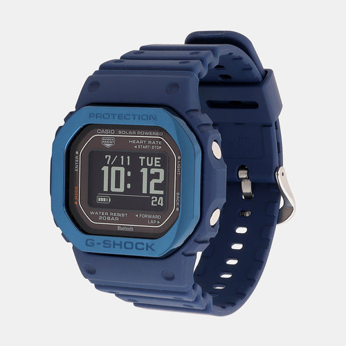 G-Shock Men Solar Blue Dial Digital Resin Watch G1407