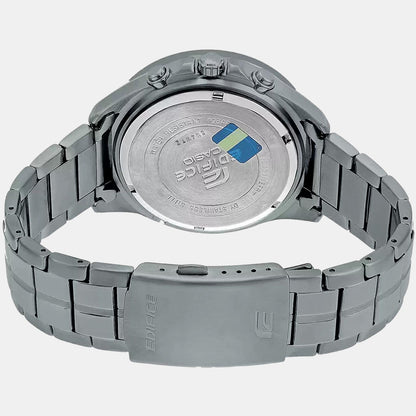 Edifice Men Quartz Grey Dial Chronograph Stainless Steel Watch EX494