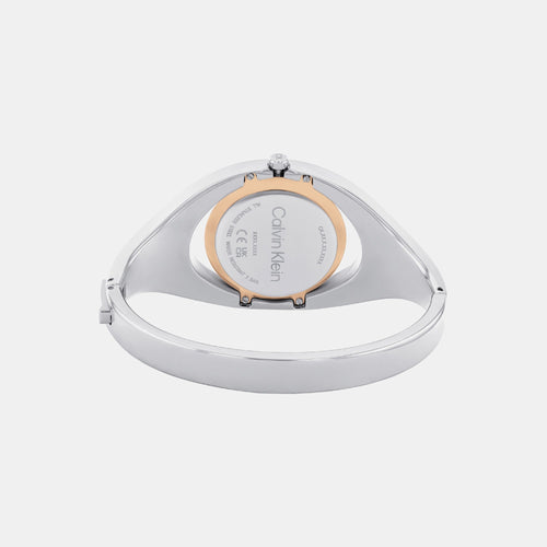 Ck Elation Women Quartz Silver Dial Analog Stainless Steel Watch 25200424