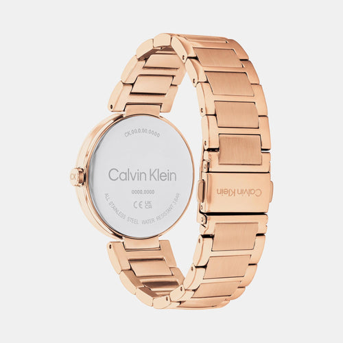 Ck Sensation Women Quartz Pink Dial Analog Stainless Steel Watch 25200431